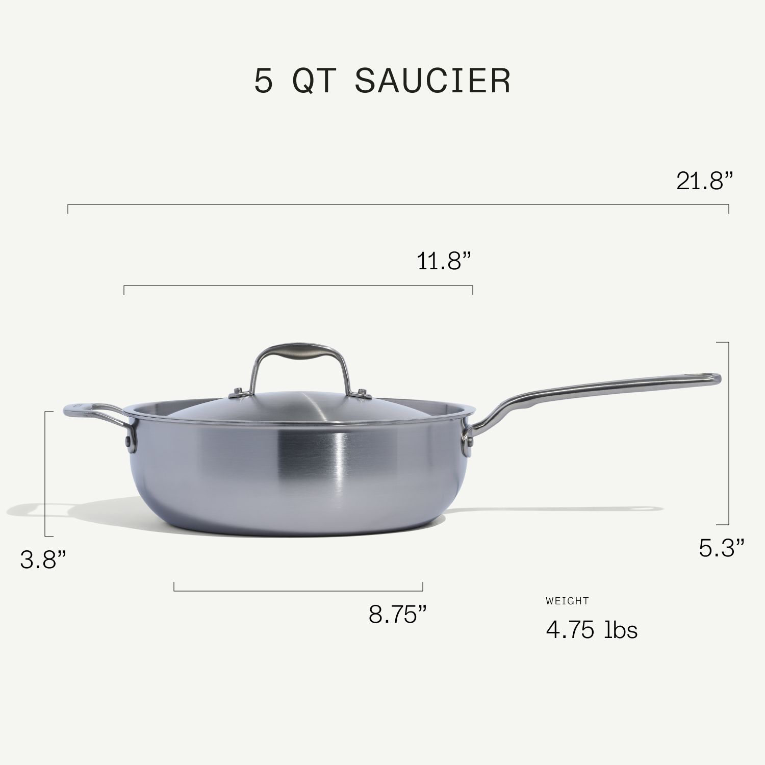 Stainless Clad Saucier - Image 4